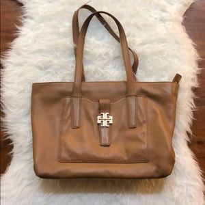 Tory Burch Brown Leather Tote